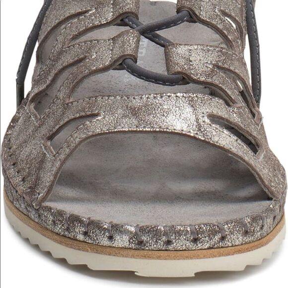 Trask Shimmery Metallic Sandals - Picture 8 of 16